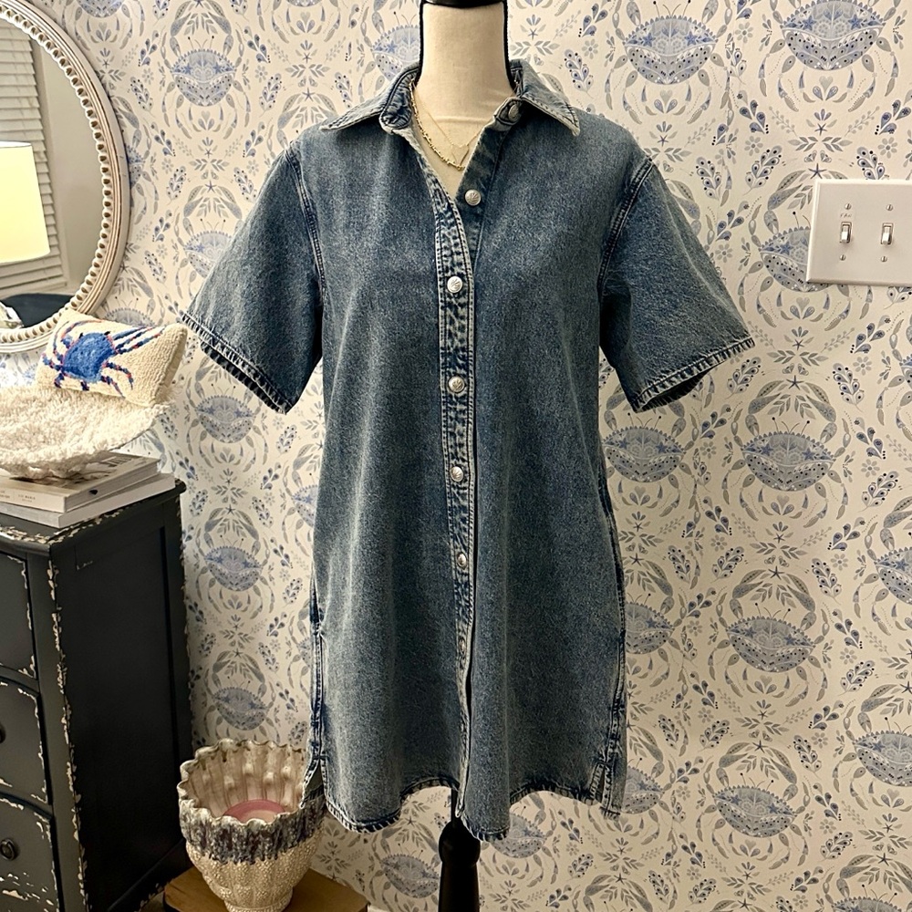NWT | Rag & Bone - The Carter Denim Dress - Elle Wash - Picture 5 of 15